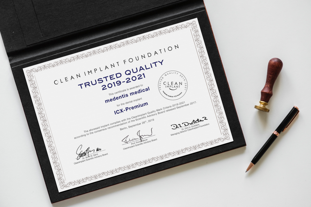 Clean Implant Certificate
